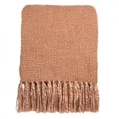 Malagoon Plaids Plaid Uni Rose Pinceau 125x150 -Plaids Soldes plaid uni rose pinceau 125x150 2