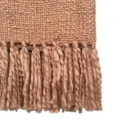 Malagoon Plaids Plaid Uni Rose Pinceau 125x150 -Plaids Soldes plaid uni rose pinceau 125x150 3