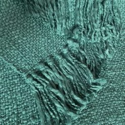 Malagoon Plaids Plaid Uni Vert Caraïbe 125x150 -Plaids Soldes plaid uni vert caraibe 125x150 3