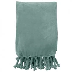 Dutch Decor Plaids Plaid Vert Fleece 150x200 Cm Uni -Plaids Soldes plaid vert fleece 150x200 cm uni 37