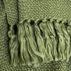 Malagoon Plaids Plaid Vert Jungle Foncé 125x150 -Plaids Soldes plaid vert jungle fonce 125x150 3