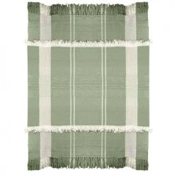 Malagoon Plaids Plaid Vert Paon 125x150 -Plaids Soldes plaid vert paon 125x150 3