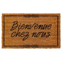 Five Simply Smart Set De 2 Paillassons Coco Bienvenue, Happy Home - 75x45cm -Plaids Soldes set de 2 paillassons coco bienvenue happy home 75x45cm 2