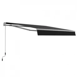 RED DECO Panneaux Et Stores Japonais Store Banne Manuel 3x2m Aluminium Gris 295 X 200 X 14,2 Cm