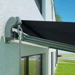 RED DECO Panneaux Et Stores Japonais Store Banne Manuel 3x2m Aluminium Gris 295 X 200 X 14,2 Cm -Plaids Soldes store banne manuel 3x2m aluminium gris 295 x 200 x 14 2 cm 3