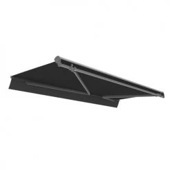 RED DECO Panneaux Et Stores Japonais Store Banne Motorisé 3x2.5m Aluminium Gris Avec Télécommande -Plaids Soldes store banne motorise 3x2 5m aluminium gris avec telecommande 1