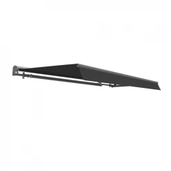 RED DECO Panneaux Et Stores Japonais Store Banne Motorisé 3x2.5m Aluminium Gris Avec Télécommande