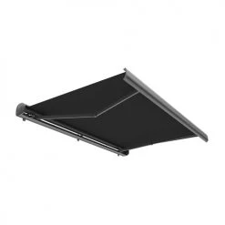 RED DECO Panneaux Et Stores Japonais Store Banne Motorisé 3x2m Aluminium Noir Coffre Intégral -Plaids Soldes store banne motorise 3x2m aluminium noir coffre integral 2