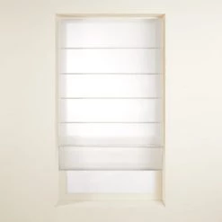 Madura Rideaux Et Voilages Store Bateau 120x220 Cm Blanc Pur En Lin