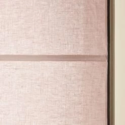 Madura Panneaux Et Stores Japonais Store Bateau 60x220 Cm Rose Poudré Et Bourdon Noir En Lin -Plaids Soldes store bateau 60x220 cm rose poudre et bourdon noir en lin 3