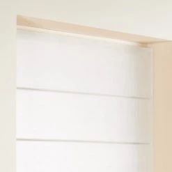 Madura Rideaux Et Voilages Store Bateau 80x220 Cm Blanc Pur En Lin -Plaids Soldes store bateau 80x220 cm blanc pur en lin 2