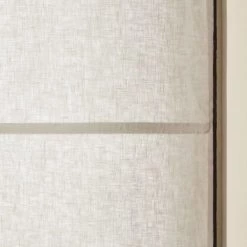 Madura Rideaux Et Voilages Store Bateau 80x220 Cm Calcaire Et Bourdon Noir En Lin -Plaids Soldes store bateau 80x220 cm calcaire et bourdon noir en lin 3