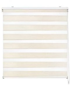 Easydeco Rideaux Et Voilages Store Enrouleur Jour Et Nuit - Blanc - 120 X 175 Cm -Plaids Soldes store enrouleur jour et nuit lin 120 x 175 cm