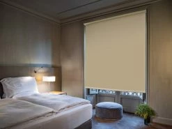 Easydeco Rideaux Et Voilages Store Enrouleur Occultant - Beige - 135 X 250 Cm -Plaids Soldes store enrouleur occultant beige 135 x 250 cm 3