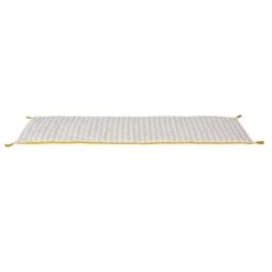 Maisons Du Monde Matelas Et Coussins De Sol Surmatelas En Coton Jaune Moutarde Motifs Graphiques Imprimés Pour Canapé 3/4 Places