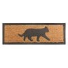 Esschert Design Paillassons Tapis Cocos/caoutchouc Chat 75 X 25 Cm