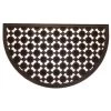 Calicosy Paillassons Tapis D'extérieur Bulles Demi-lune 45x75cm - Noir -Plaids Soldes tapis d exterieur bulles demi lune 45x75cm noir